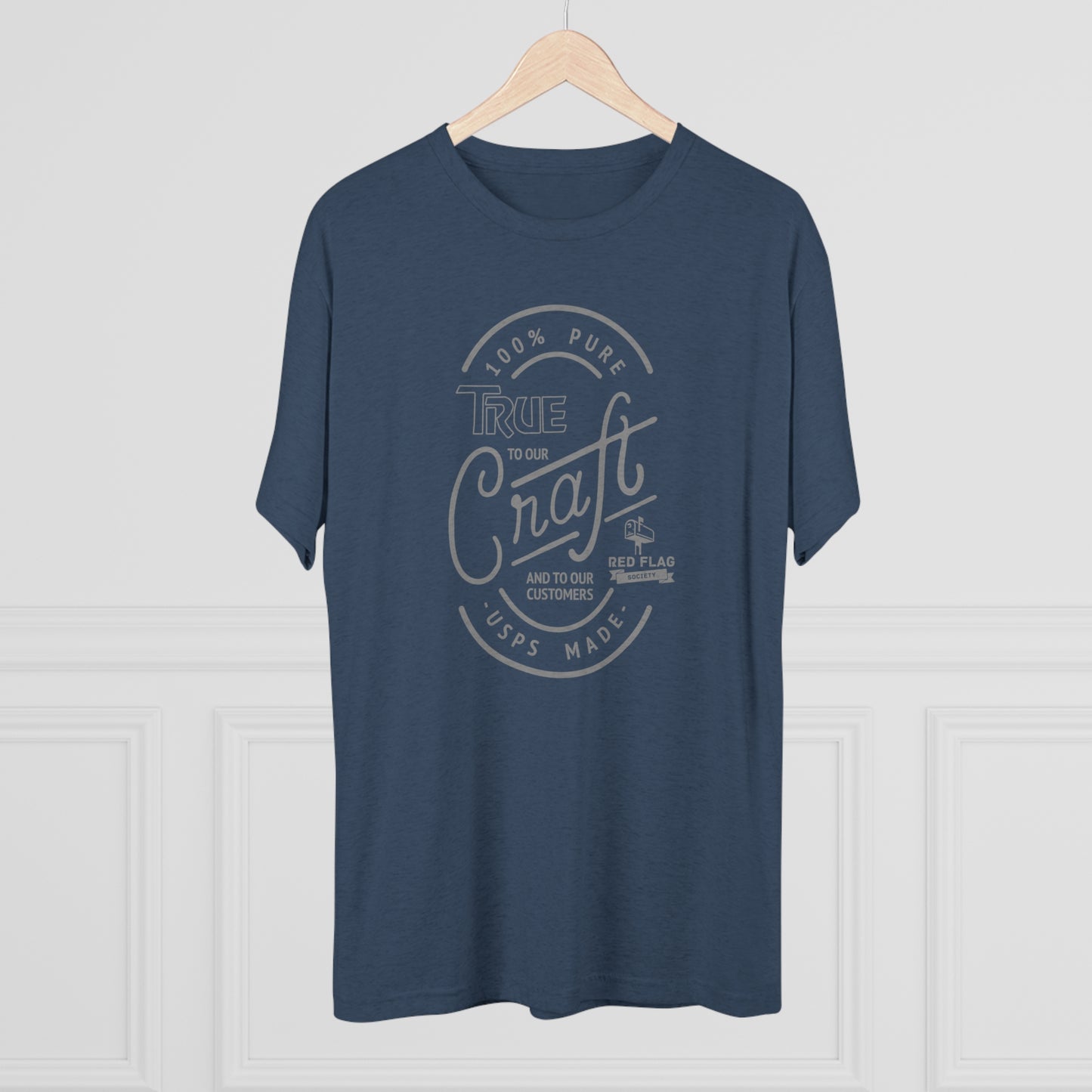 "True in Grey" - Tri-Blend Crew Tee