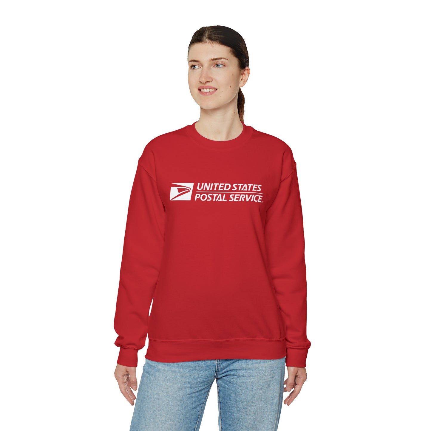 "USPS White" - Heavy Blend™ Sweatshirt