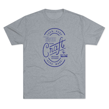 "True in Blue" - Camiseta con cuello redondo de tres mezclas
