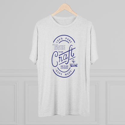 "True in Blue" - Camiseta con cuello redondo de tres mezclas