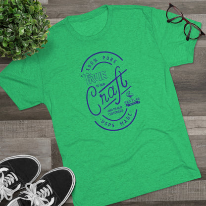 "True in Blue" - Camiseta con cuello redondo de tres mezclas