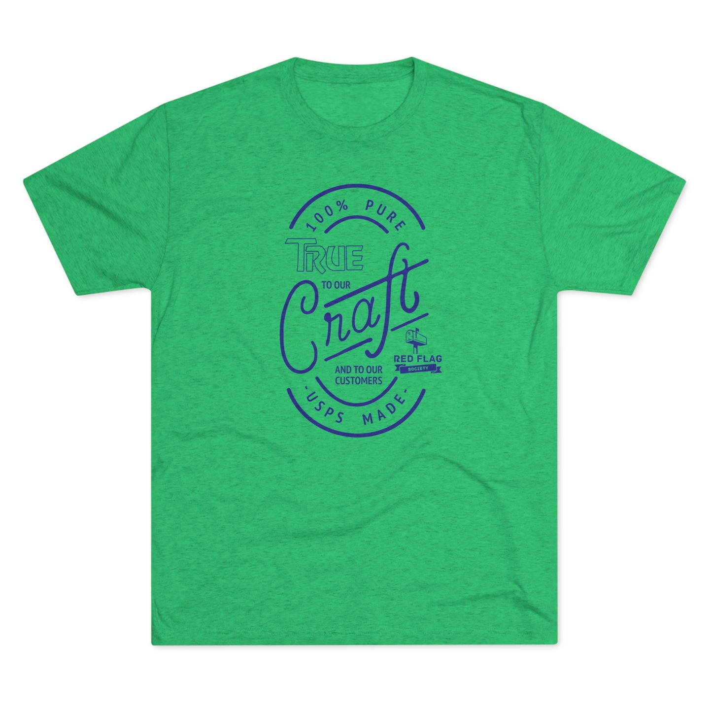 "True in Blue" - Camiseta con cuello redondo de tres mezclas