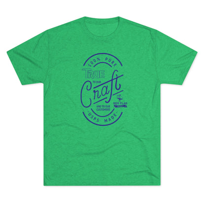 "True in Blue" - Camiseta con cuello redondo de tres mezclas