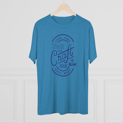 "True in Blue" - Camiseta con cuello redondo de tres mezclas