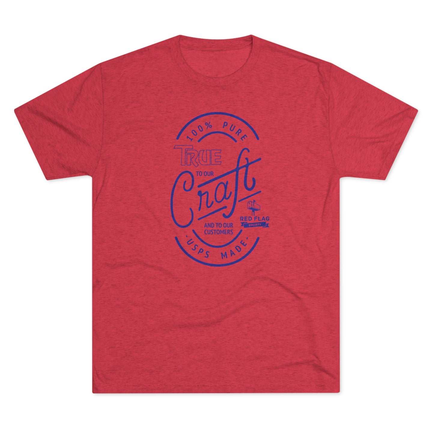 "True in Blue" - Camiseta con cuello redondo de tres mezclas