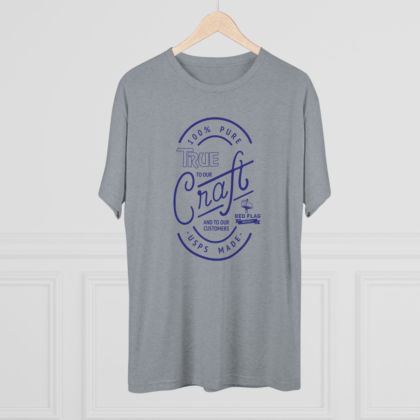 "True in Blue" - Camiseta con cuello redondo de tres mezclas