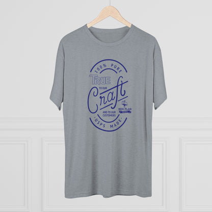 "True in Blue" - Camiseta con cuello redondo de tres mezclas