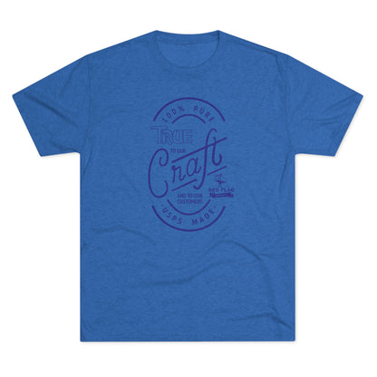 "True in Blue" - Camiseta con cuello redondo de tres mezclas