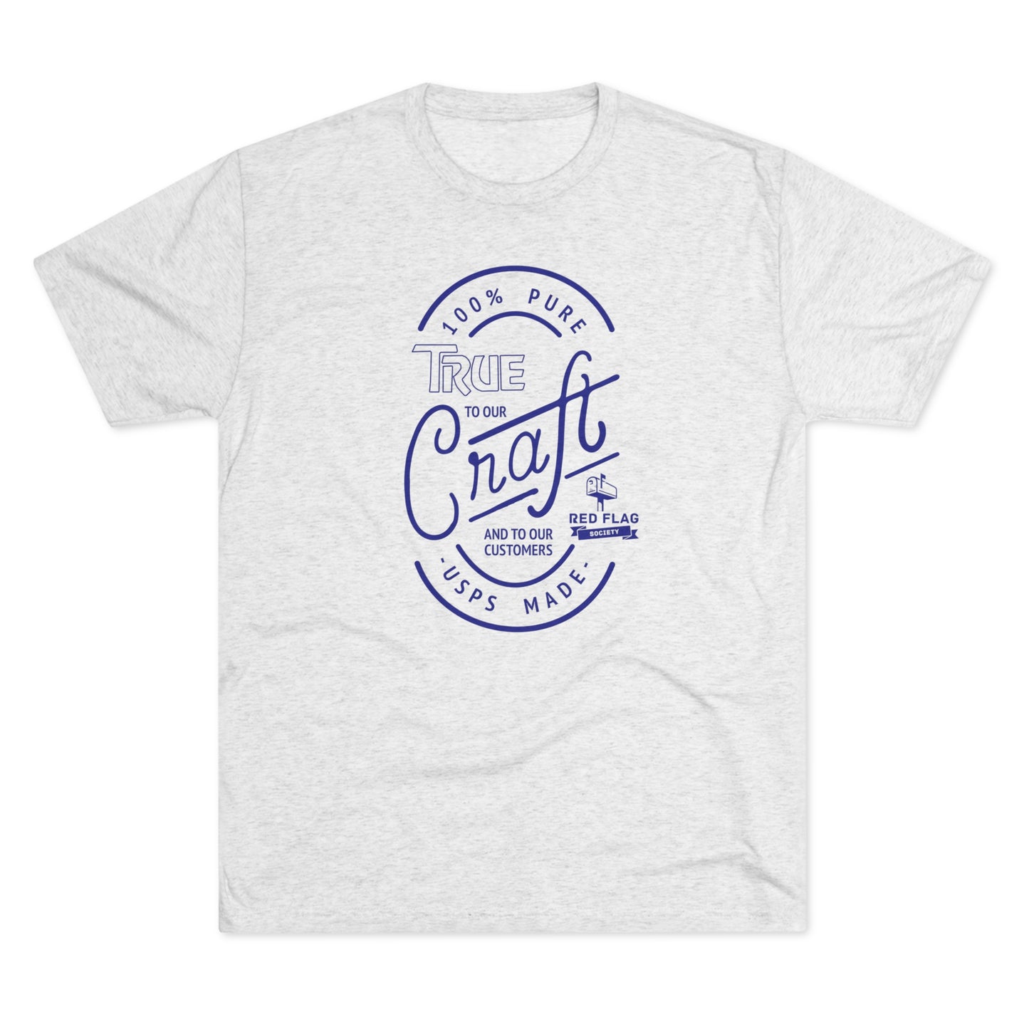 "True in Blue" - Camiseta con cuello redondo de tres mezclas