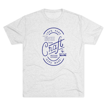 "True in Blue" - Camiseta con cuello redondo de tres mezclas