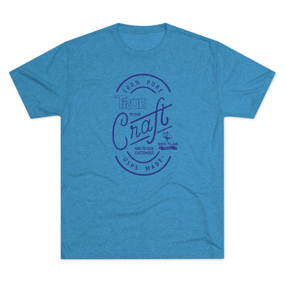"True in Blue" - Camiseta con cuello redondo de tres mezclas
